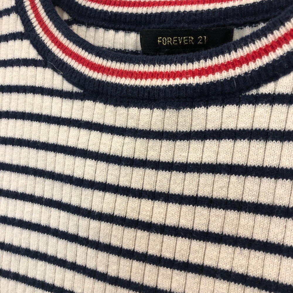Striped Cropped Tee 3/$20 - Picture 3 of 3